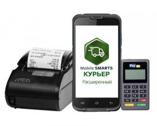 (Терминал Unitech EA600 ПО Mobile SMARTS: Курьер ККМ АТОЛ 11Ф Пинпад